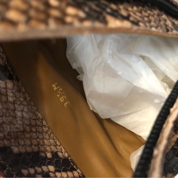 GUC Margaux The Downtown Boot Python Embossed Brown 39.5 - Picture 14 of 16